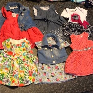 Lot of 6 girls dresses 3 month